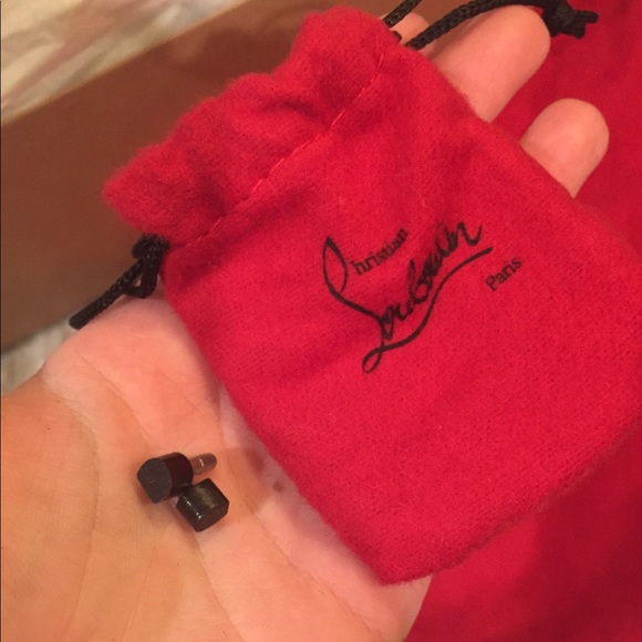 Christian Louboutin Follies Draperia Black Suede/Chiffon Heels Sz. 37 - Picture 7 of 8